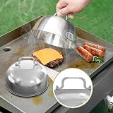 onlyfire BBQ Griddle Accessories Kit 2 Burger Melting Domes Spatula Press view 4