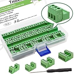 Tnisesm 21Pcs Screw Terminal Block Connector Kit