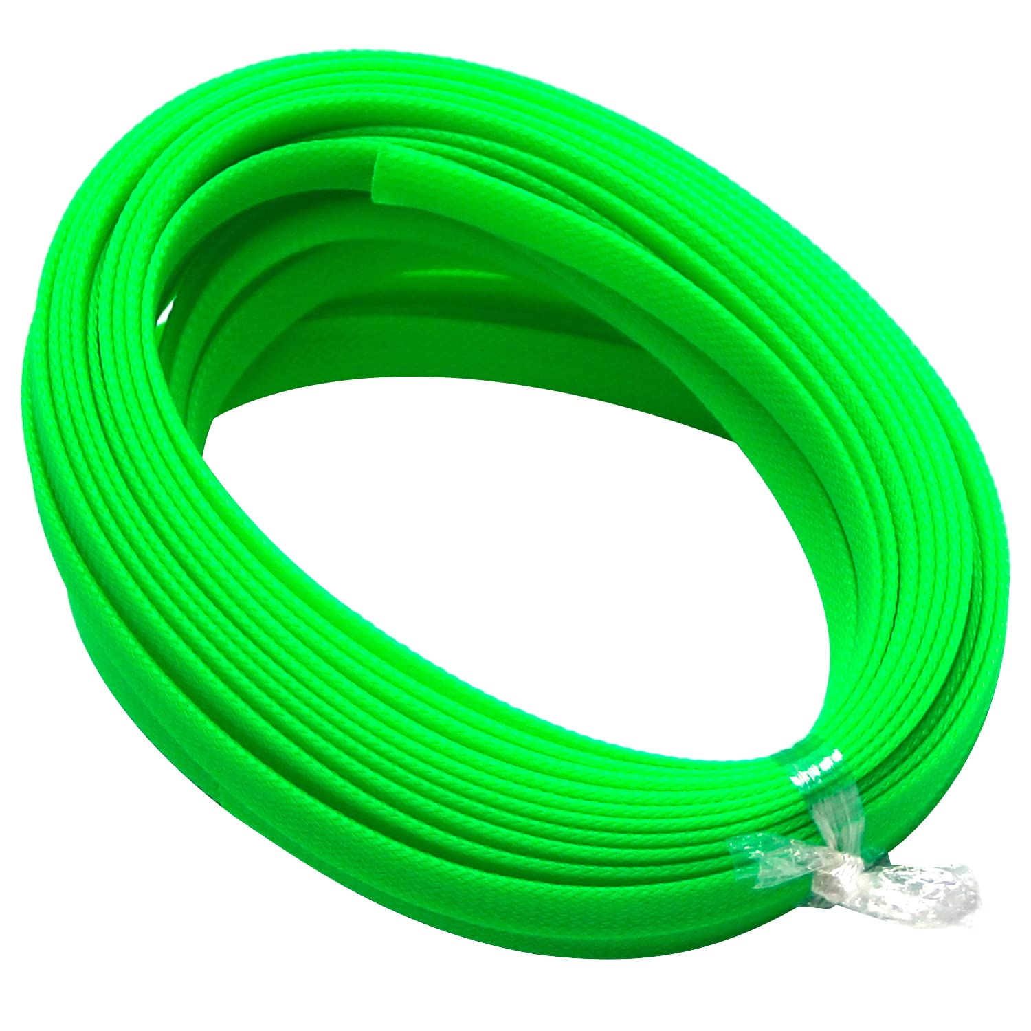 Othmro 10m/32.8ft PET Expandable Braid Cable Sleeving Flexible Wire Mesh Sleeve Fluorescent Green