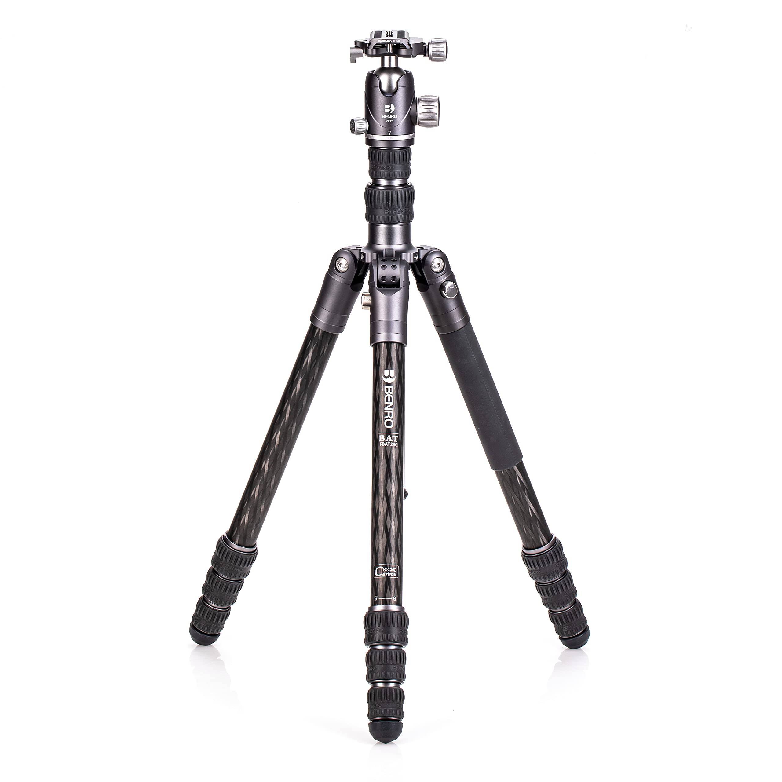 Benro Bat Series 24C Carbon Fibre Tripod and VX25 4 sections head — image 1