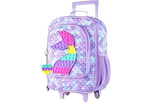AGSDON Kids Luggage for Boys Girls, Cute Rolling Wheels Suitcase for Children Toddler
