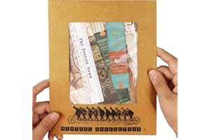 CATaireen Vintage Junk-Journal Mixed Paper Scrapbooking Embellishments Set Retro Journaling Decoupage Stickers Textured Packaging Decorative Cards Tags Kit (Poster A)