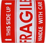 HYBSK 3x5 Inch Handle with Care Fragile Shipping Stickers Adhesive Labels 100 view 3