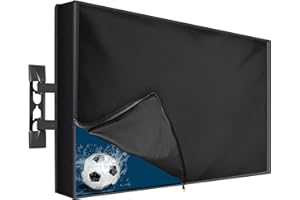 2WIN2BUY Outdoor TV Cover 39 to 40 Inch Weatherproof, Waterproof Outside TV Covers Heavy Duty 600D Oxford TV Covers Outdoor TV Screen Protectors Shield with Full Zippers and Velcro for Flat Screen Outdoor TVs