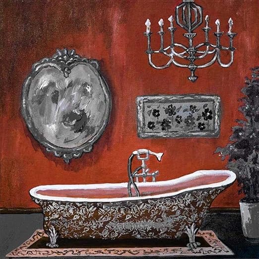 Bdwdhj Pintura De Lienzo Moderna Imagen De Baño Pintura Al Óleo De