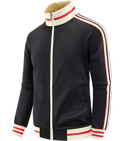 Umbro Men's Diamond Athletic Soccer Full Zip Track Jacket, Black