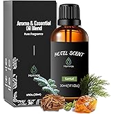 Santal Essential Oil, Hotel Diffuser Oil, Home Luxury & Hotel Scents for Diffuser, Christmas Gift 30ML Pure Diffuser Oil with Sandalwood, Cedarwood and Musk for Aromatherapy