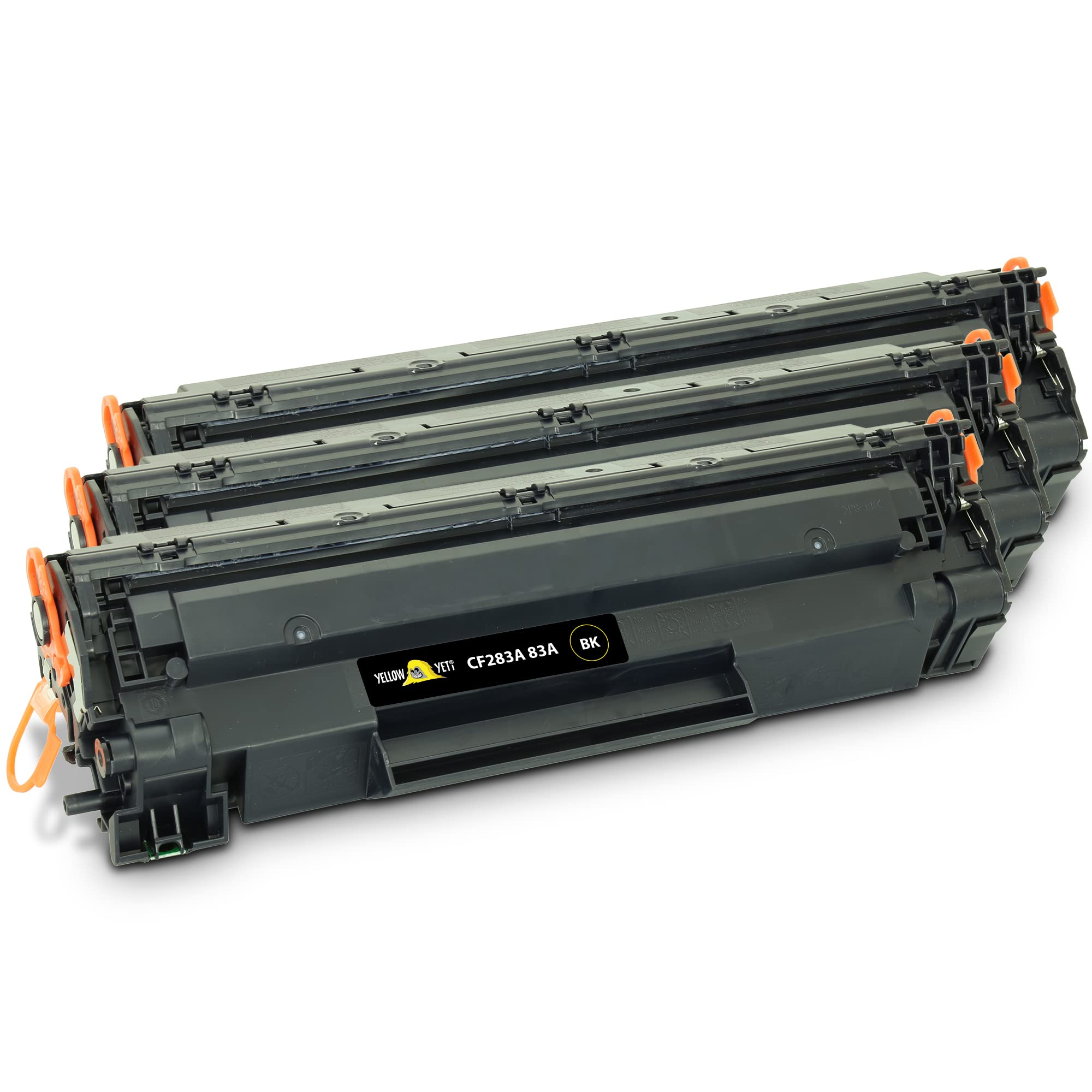 YELLOW YETI CF283A 83A Toner Cartridge Compatible with HP LaserJet Pro M201dw M201n MFP M125a M125nw M125rnw M127fn M127fp M127fs M127fw M225dn M225dw Black, 3 Pack