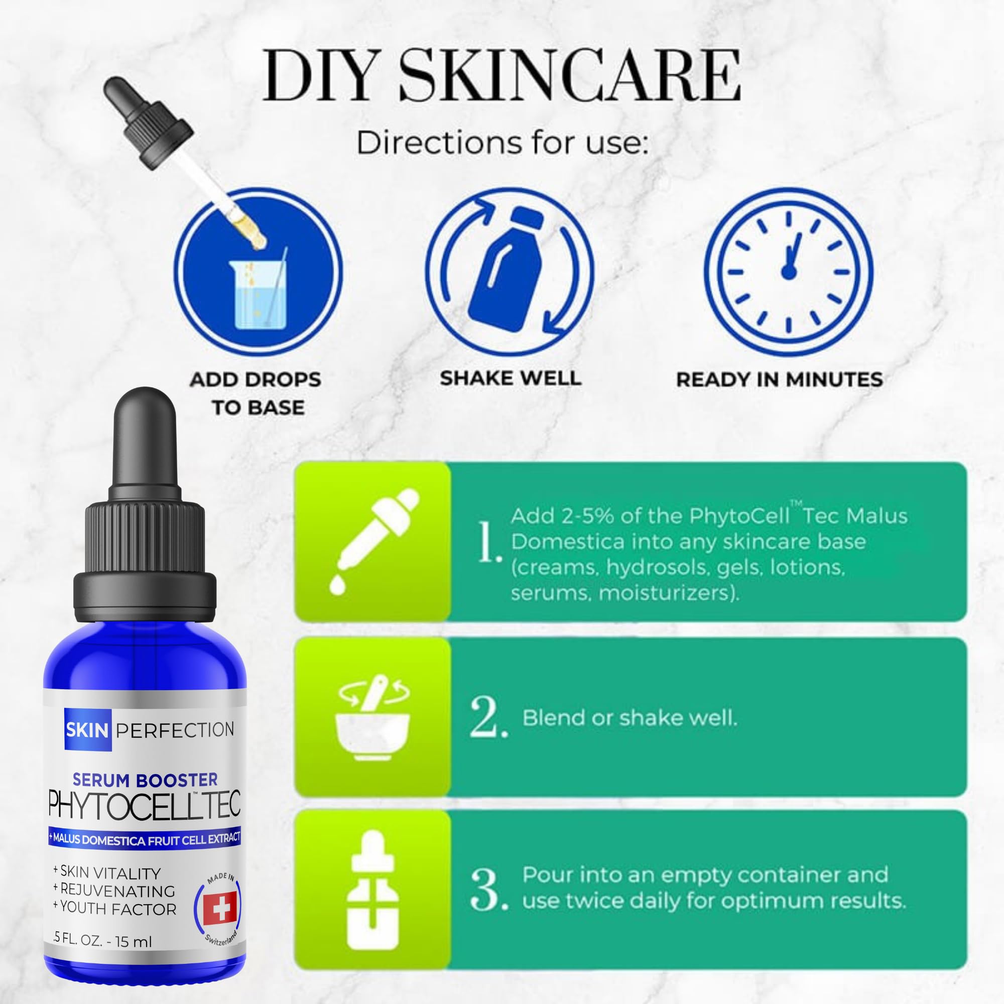 Skin Perfection Phytocell Tec Malus Domestica Apple Stem Cells Anti-aging Serum Booster Youth-boosting Phospholipids Hydration Lotion Making Supplies Diy Make Cosmetics