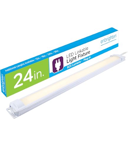 Enbrighten Premium Linkable Under Cabinet Fixture, 18in, LED