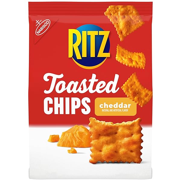 RITZ TOASTED CHIPS CHEDDAR CRACKERS, 8.1 OZ