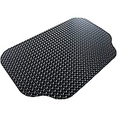 GrillTex Under The Grill Protective Deck and Patio Mat for BBQ Grills, Gas Grills, Charcoal Grills and Smokers, 30" x 48", Black Diamond Plate, 8D-075-30C-4L