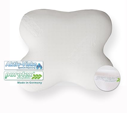 Bauchschläfer Kissen: Aktiv Visko Kissen Marelax. Viskoschaum Formschaumkissen mit hervorragenden Liegeeigenschaften.