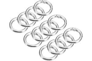 uxcell Round Spring O Rings, Trigger Buckle Snap Clip for Bags, Purses, Keyrings, DIY Accessories