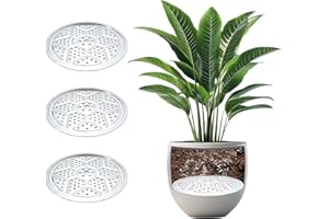 3PCS Round Planter Inserts for Large Tall Pots, 13" Stainless Steel Flower Pot Lift Insert Portable Planter Accessories Circu