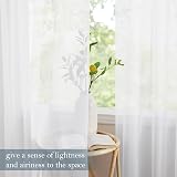 PONY DANCE White Net Curtains 84 Drop Slot Top Set of 2 60 Wide Voile Panels view 6