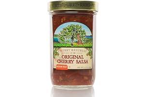 Cherry Republic Original Cherry Salsa - Medium Spice Chunky Sweet & Spicy Mid Heat Sauce (16 Oz Jar)