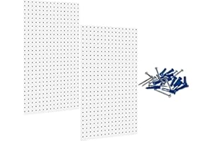 Triton Products LB2-W LocBoard 24x42-1/2x9/16-Inch Pegboards, White, 2-Pack