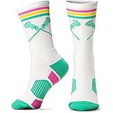 ChalkTalkSPORTS Girls Lacrosse Performance Crew Socks - Women's Mid-Calf - Youth & Adult Sizes - Multiple Colors