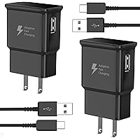 TT&C Adaptive Fast Charger kit with USB Type C Cable【6.6ft】 Compatible with Samsung Galaxy S8/S8 Plus/S9/S10/S10 Plus…