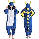 SAMGU Adult Onesie Animal Halloween Cosplay Costume One Piece Pajamas for Women and Men
