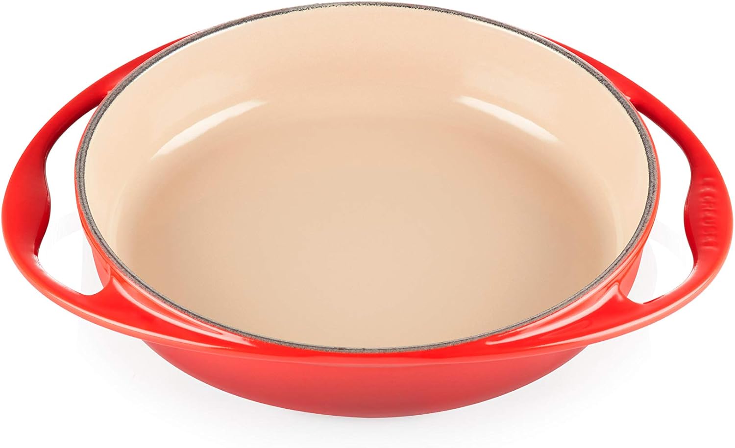 Le Creuset Gusseisen Tatin-Backform, Rund, Ø 25 cm, Für alle Herdarten inkl. Induktion geeignet, 2,13 kg, Kirschrot