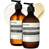 Aesop Resurrection Hand Wash & Balm Set | Citrus & Woody Duo to Cleanse and Moisturize Hands | 16.9 oz / 500 mL (Set of 2)