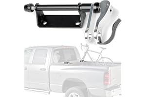 DELTA CYCLE & HOME Truck Bed Bike Rack by Delta Cycle - Bike Hitch Lockable Bike Fork Mount Securely Holds 9 x 100mm Skewer Road, MTB, and Hybrid Bicycles - Lockable Quick Release Truck Bed Bike Mount