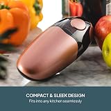Cooks Professional Electric Can Opener Copper Black One Touch Cordless view 5