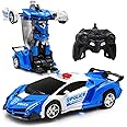 Remote Control Car,Transform Robot RC Car Age 3 4 5 6 7 8-12 Years Old for Kids, Deformation Car Model Toy Gift for Children,One Button Transformation & Realistic Engine Sounds