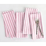 Solino Home Stripe Linen Napkins Set of 4