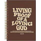 BearCake Christian Journals for Men, Living Proof of a Loving God Christian Notebook, Bible Notebooks for Note Taking, Bible Journaling Notebook, Hardcover Spiral Notebook 5.5x8.3