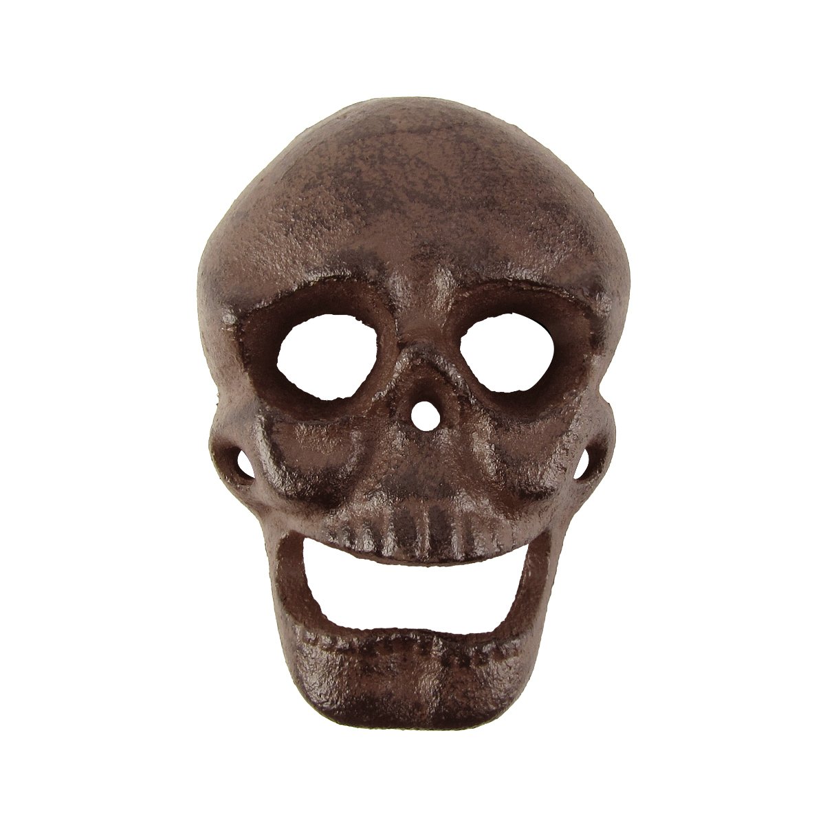 Metal Wall Mount Skeleton Head Skull Beer or Soda Bottle Opener