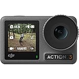DJI Osmo Action 3 Standard Combo, Waterproof Action Camera with 4K HDR & Super-Wide FOV, 10-Bit Color Depth, HorizonSteady, C