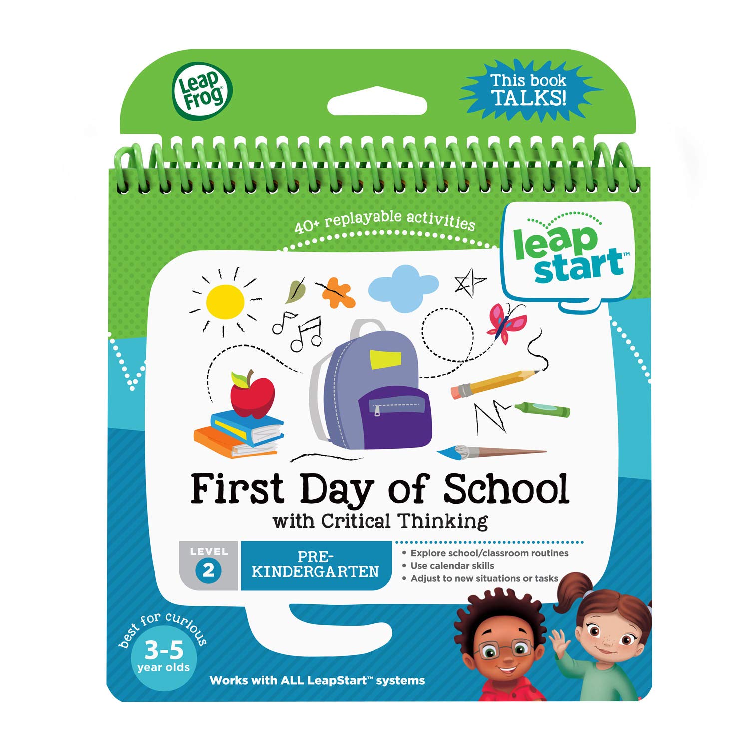 LeapFrog 21512 LeapStart Preschool First Day of School and Critical Thinking Activity Book