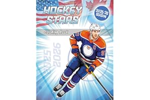 Hockey Stars Coloring Book: All the Best Players of the Season Ready to Color (for Kids and Adults)
