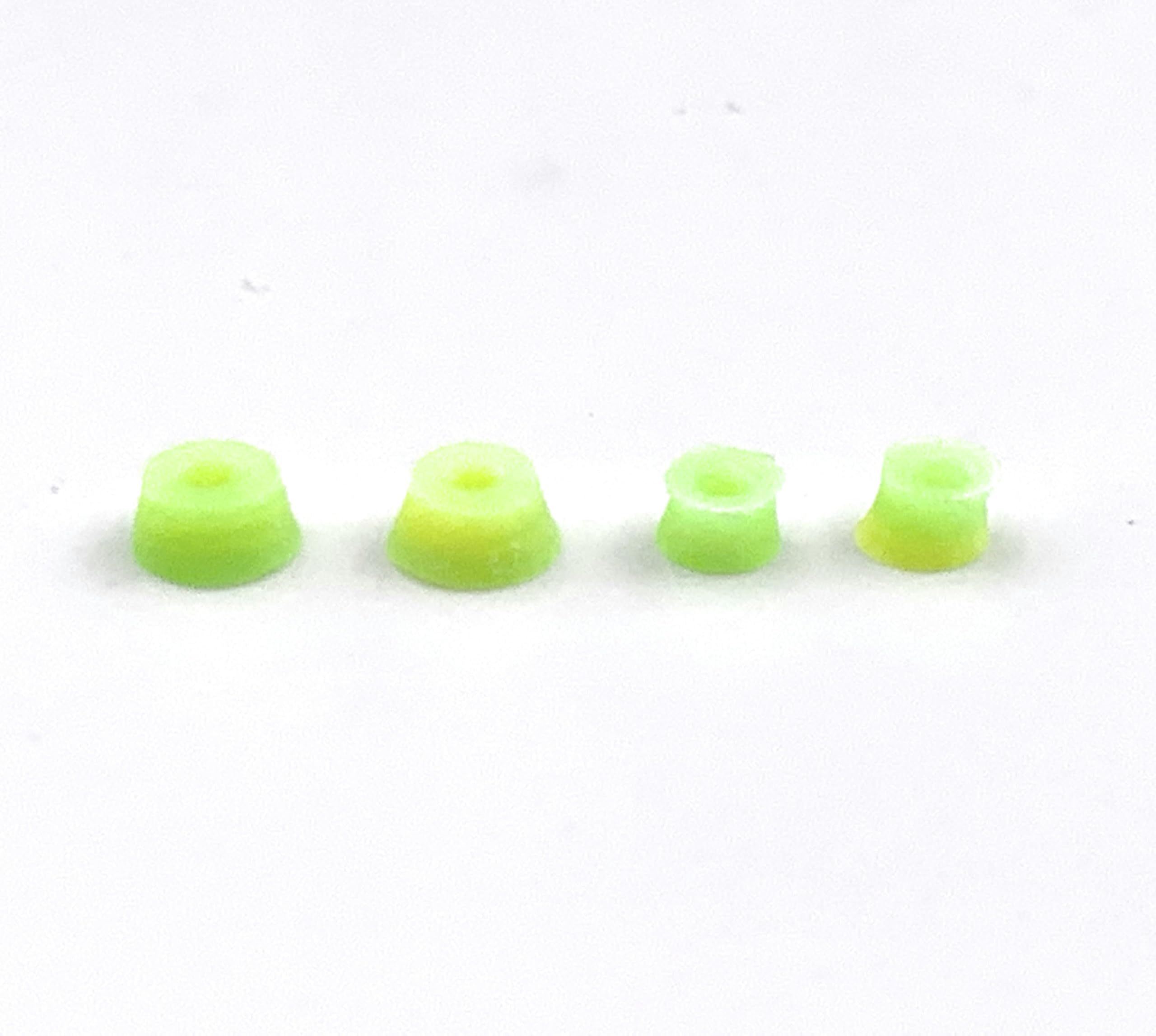 SPITBOARDS Fingerboard Swirl Bushings Duro Series 78A Lemon Yellow