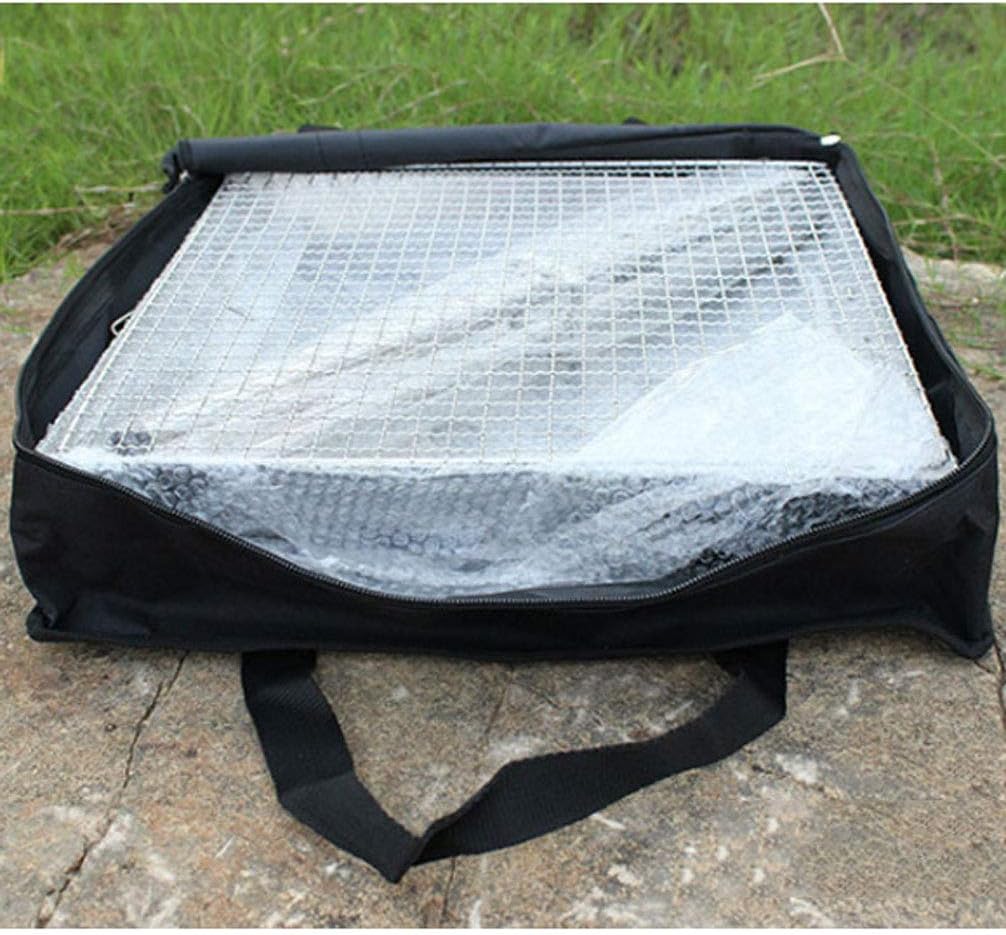 review ZJJ& Barbecue Grill Stainless Steel Outdoor Portable Folding Charcoal Barbecue Picnic Barbecue Korean Barbecue Grill