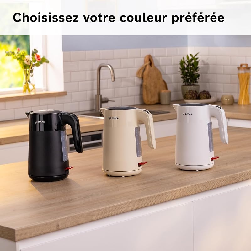 Bosch TWK2M161 MyMoment - Bouilloire électrique, Triple sécurité