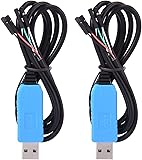 Sumind 2 Pack Debug Cable for Raspberry Pi USB Programming USB to TTL Serial Cable, Windows XP/ VISTA/ 7/ 8/ 8.1 Supported
