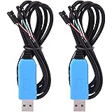 2 Pack Debug Cable for Raspberry Pi USB Programming USB to TTL Serial Cable, Windows XP/ VISTA/ 7/ 8/ 8.1 Supported