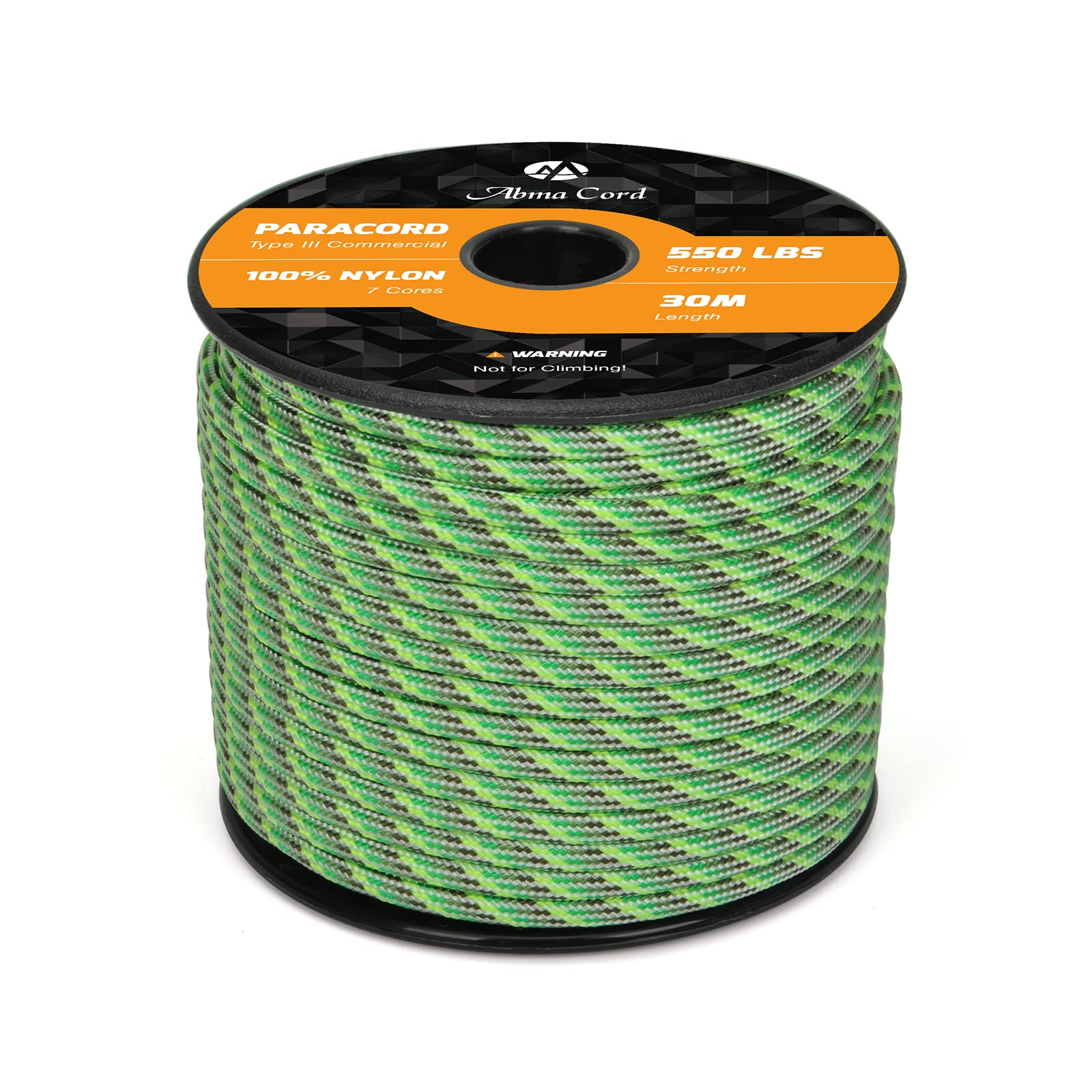 Abma Cord Paracord 550 4mm Nylon Rope Type III 7 Strands Parachute Cord - Max. 250kg (550lbs)