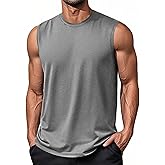EKLENTSON Men's Tank Tops UPF 50+ Sleeveless Shirt Lightweight Cooling Muscle Tee Sun Protection Quick Dry Workout Shirt
