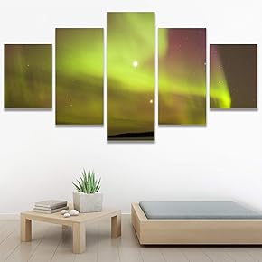 SIGNWIN 5 Panel Canvas Wall Art Astronomy &...
