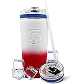 Ice Shaker Insulated Stainless Steel Tumbler | 20 oz, USA | 30+ Hours Cold & 12+ Hours Hot | Removable Straw and Drink Spout | Odor-Free Tumbler Cup Water, Coffee, Tea, Smoothies, Cocktails