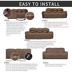 Easy-Going 8 Pieces Recliner Sofa Stretch Sofa