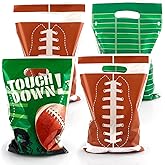 Football Goodie Bags, Football Party Bags, 100 PCS Football Treat Bags, Football Birthday Party Favors for Kids Rugby Sports Theme Candy Bags Gift Bags Game Day Events Supplies Football Party Decorations