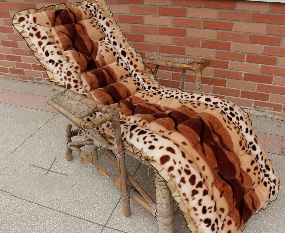 New day-Thick plush recliner cushions chair cushions wooden sofa cushions rocking chair cushion autumn and winter cushions, 52 * 110, a