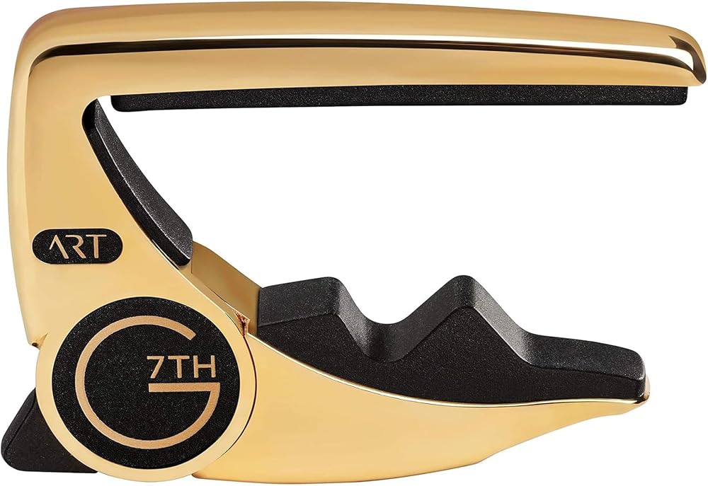 G7th Performance 3 6 String Gold Capo with ART Tension Control UK Design