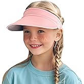 Jastore Kids Sun Visor Hats for Girls Boys Lightweight Sports Hat UPF50+ Sun Visor Hat for Running Outdoors